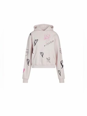 SKIMS Barely Pink Angel Sketch Classic Hoodie NWT